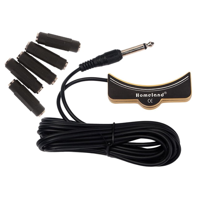 Pastilla de boca de guitarra Yuyangstore 1 pieza + 5 conectores de adaptador de sonido