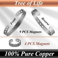 thumbnail image 4 of Wollet Copper Bracelet for Women Men, Solid Pure  Magnetic Bracelet (Tree of Life), 4 of 9