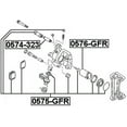 thumbnail image 2 of Febest REAR BRAKE CALIPER REPAIR KIT # 0575-GFR OEM GEYC-26-46Z, 2 of 2