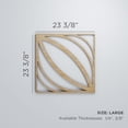 thumbnail image 3 of Ekena Millwork 23 3/8"W x 23 3/8"H x 1/4"T Large Otis Decorative Fretwork Wood Wall Panels, Birch, 3 of 18