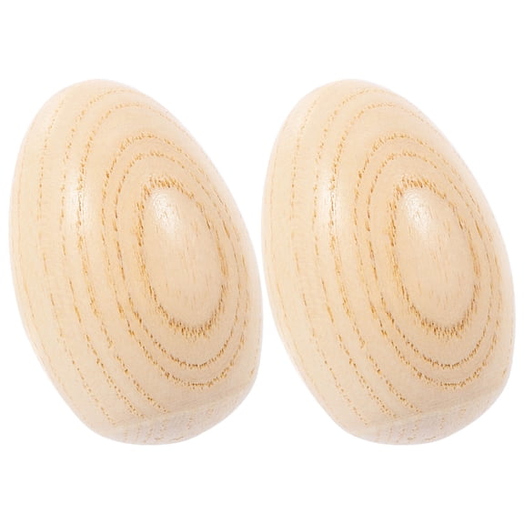 Luxshiny 2pcs Wooden Egg Maracas Shakers Musical Instruments for Hand Percussion Rattles Educational