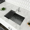 thumbnail image 1 of Logmey 32"x19"Kitchen Sink Single Bowl Black Stainless Steel with Drainer Undermount, 1 of 9