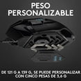 thumbnail image 4 of Logitech G502 Hero Mouse Gaming con Cable, Sensor Hero 25K, LIGHTSYNC RGB, Peso Ajustable, 11 Botones programables, Memoria integrada - Negro, 4 of 5