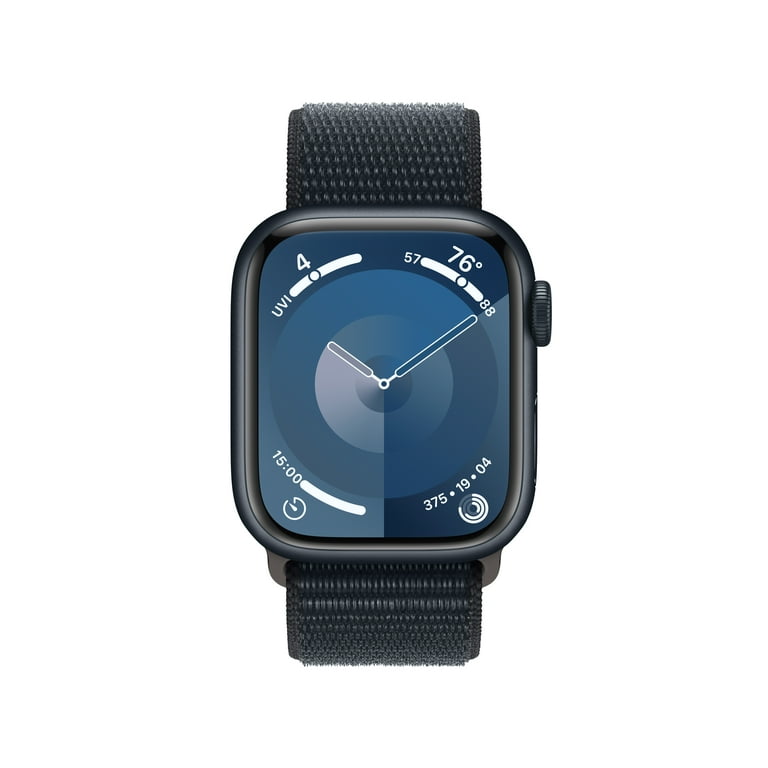 Apple Watch Series 9 GPS + Cellular 41mm Midnight Aluminum Case with  Midnight Sport Loop. Fitness Tracker, Blood Oxygen & ECG Apps, Always-On  Retina 