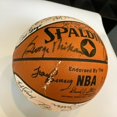 thumbnail image 5 of Incredible Michael Jordan Wilt Chamberlain NBA Top 50 Signed Basketball PSA DNA, 5 of 11