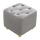thumbnail image 2 of Taburete para pies Reposapiés Asiento acolchado Taburete otomano antideslizante estable Taburete pequeño para vestidor Entrada Guardería Sofá Hogar , gris Macarena Escabel, 2 of 8