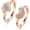 Rose Gold-NO.5, variant on 2 Pack Shiny Sun & Moon Urn Cremation Ring Set - Personalized Cremation Jewelry for Ashes Rings Sun Ring Cremation Urn Ring for Ashes Finger Ring