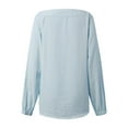 thumbnail image 5 of Women's Striped Chiffon Shirts Boat Neck Long Sleeve Dressy Business Casual Work Blouses with Bow Tie Fall Fashion Tops, 5 of 5