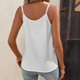 thumbnail image 4 of JULMCOMO Tank Tops for Women Scoop Neck Adjustable Spaghetti Strap Casual Loose Fit Camisole Tops Sleeveless Summer Button Down Shirts White S, 4 of 8