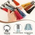 thumbnail image 3 of 4Pack Leather Keychain Tassels, Women Tassel Bag Charm, Mint Green, 3 of 6