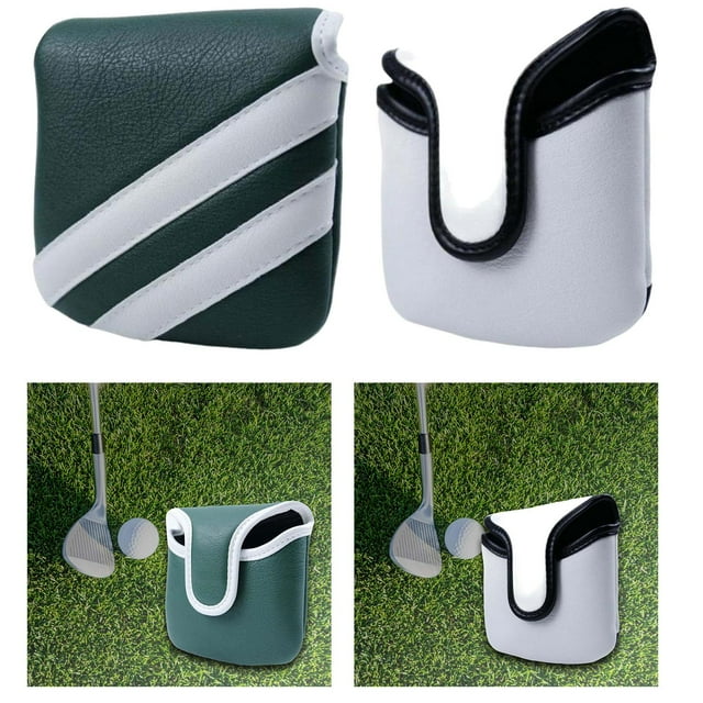 2x PU Golf Club Training Headcover Golf Mallet Putter Head Cover Style A