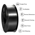 thumbnail image 6 of SUNLU Silk PLA Filament 1.75mm, Neatly Wound Shiny PLA 3D Printer Filament, Dimensional Accuracy +/- 0.02mm, Fit Most FDM 3D Printers, Good Vacuum Packaging, 330 Meters, Silky Black 3KG, 6 of 7