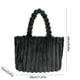 thumbnail image 3 of Bolso Tote de tela blanda de gran capacidad | Bolso de hombro elegante para mujer | Rosa, rosa intenso, gris | 11,81"x9,45"x5,91" | Asa elegante, bolso diario ligero, 3 of 6