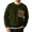 Army Green, variant on Sweatshirts for Men Cinch Cuff Long Sleeve Crewneck Pullover Casual Daily Wear Tops with Zip Pockets(M,Purple)