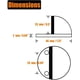 thumbnail image 3 of Tope de puerta adhesivo Tope de puerta de piso Tope de puerta de acero inoxidable 4 piezas Tope de puerta con tornillos de montaje y pegamento 3M Tope de puerta de montaje en piso de media luna, 3 of 6
