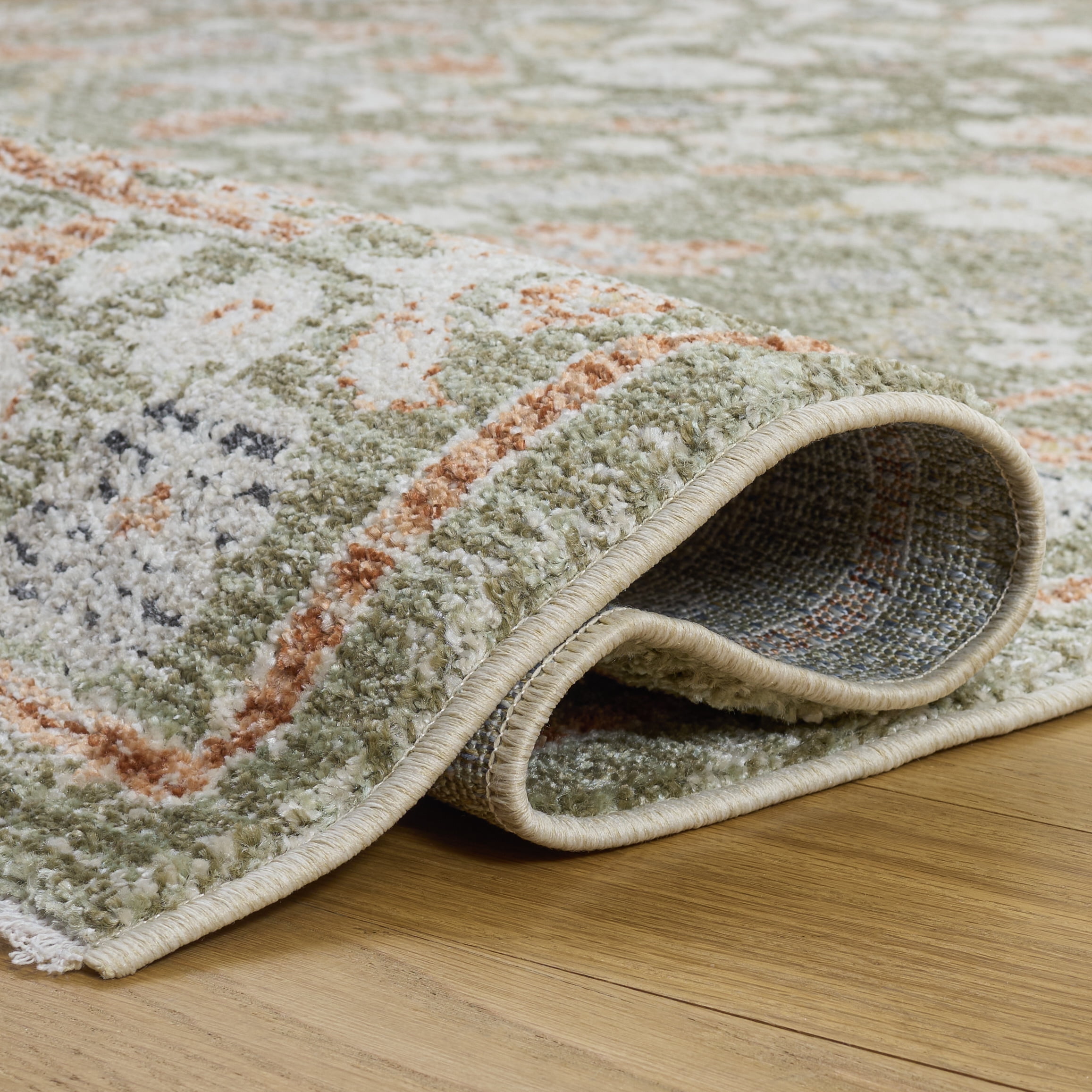 SAFAVIEH Grove Petrina Oriental Runner Rug, Green/Ivory, 2' x 6'