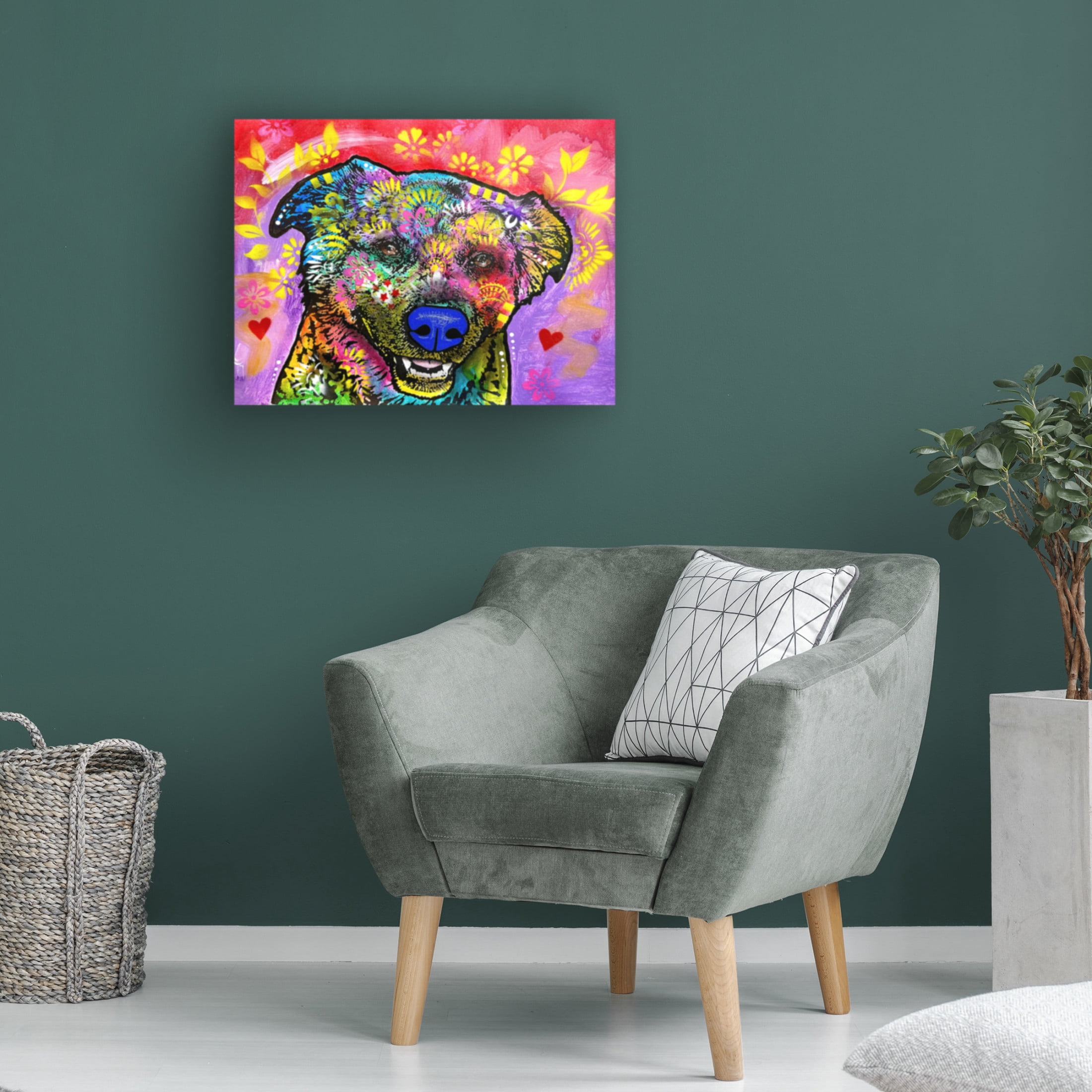 Canvas Wall Art - Dean Russo- Exclusive 'Disco' Wall Art for Living Room, Bedroom, or Office Décor by Trademark Fine Art - 47 x 35 Inches