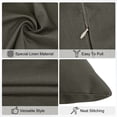 thumbnail image 2 of Uxcell 2-Pack Fundas de Almohadas para Exteriores, 18x18Pulgadas/45x45 cm Funda de Almohada Moderna para Sofá de Patio [Marrón Oscuro], 2 of 6