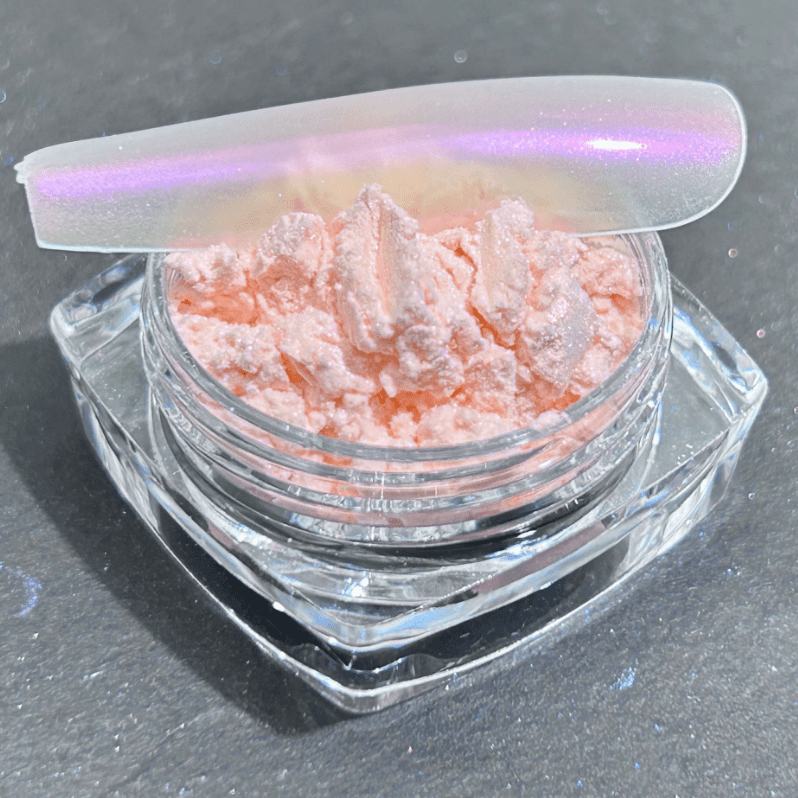 suxuMhao Chrome Nail Powder, Decoration, 1 Piece 50g Light Pink, Aurora Nail Powder, Iridescent Nail Powder, Holographic Nail Powder, Pearl Nail Powder, Shimmer Chrome,Easy to Apply