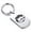 Silver, variant on Stainless Steel Pisces Zodiac (Two Fishes) Dog Tag Keychain Circle Ring