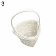 thumbnail image 3 of Chicmine Woven Flower Basket Wedding Flower Girl Baskets Weaving Vegetable Fruit Picnic Storage Basket Box Cosmetics Organizer for Home Garden Decor, 3 of 5