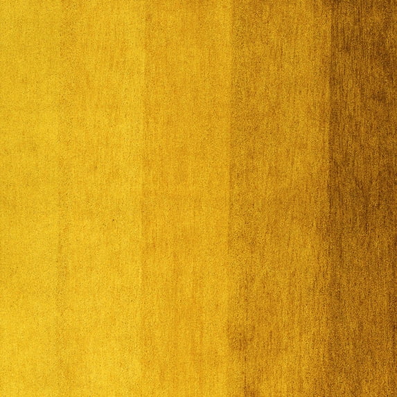 Ahgly Company Indoor Square Abstract Yellow Modern Area Rugs, 6' Square