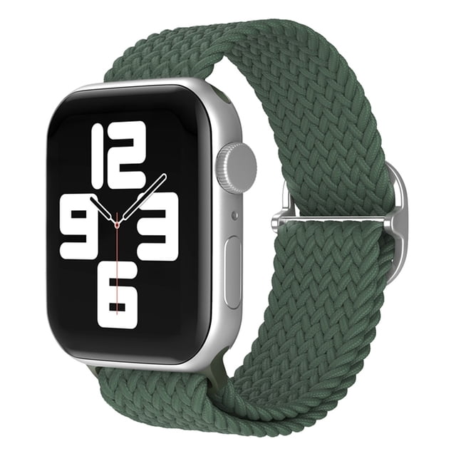 WIFKLSIIPG Adjustable Sliding Buckle Nylon Woven Breathable Solid Color Strap for Models Smartwatches