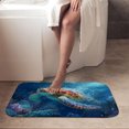 thumbnail image 4 of 1pc Sea Turtle Underwater Absorbent Non-Slip Bathroom Thickened Flannel Rug Decor,Soft,Quick Drying,Suitable For Indoor/outdoor Use,Bathrooms,Bedrooms,Kitchens,Terrace,Laundry Rooms,16"x24", 4 of 9