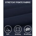 thumbnail image 6 of Dateplus Womens Stretchy Pants High Waisted Straight Leg Work Slacks Wrinkle-free Trousers, 6 of 6