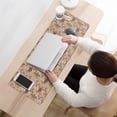 thumbnail image 3 of Long Mouse Pads for Desk,Brown Christmas Gingerbread and Drink Desk Mats on Top Of Desks, Desk Mouse Pad Extra Large with 3mm Non-Slip Base and Stitched Edge for Gaming,Work,Home 31.5x11.8in, 3 of 4