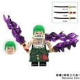 thumbnail image 2 of 4 Figuras de Acción de One Piece, Juguete de Bloques de Construcción del Personaje Anime Roronoa Zoro, Set de Minifiguras de Colección, Regalo para Niños y Fans, 2 of 8