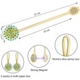 thumbnail image 2 of Crystal Curtain Tiebacks, 2 Pack Star Style Curtain Holdbacks Diamond Clips with Stretchy Wire Rope for Home Office Decoration, 2 of 7