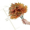 thumbnail image 7 of Zukuco 4PCS Artificial Maple Bushes, Artificial Silk Maple Leaf Shrubs Faux Fall Leaf Stems Autumn Faux Plants with Stem for Indoor Outdoor Home Kitchen Wedding Thanksgiving Fall Decor, 7 of 7