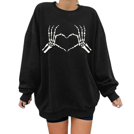 

Pianpianzi Ugly Christmas Pajamas Sweatshirts Hoodies Name Brand Hoodies Women Women Plus Size Sweatshirt Crew Neck Long Sleeve Casual Loose Pullover