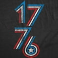 thumbnail image 2 of Mens 1776 Stripes Funny T Shirt Awesome Fourth Of July Graphic Tee for Men Graphic Tees, 2 of 9