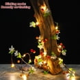 thumbnail image 4 of Maple Leaves Pumpkin Lamp Reusable Battery Operated Christmas Pine Cones Light Decorative Halloween Maple Leaves Pumpkin Lamp for Christmas Party Home, 4 of 10