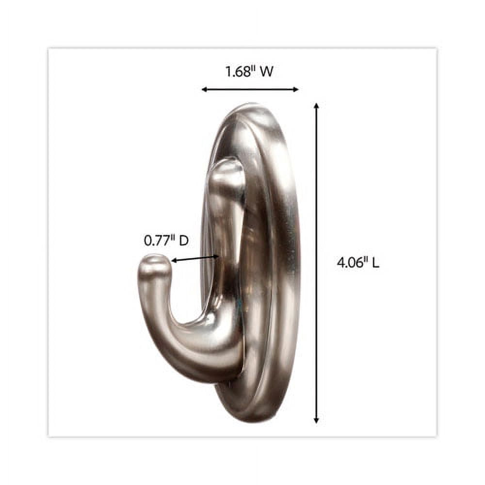 Decorative Hooks, Traditional, Large, 1 Hook And 2 Strips/pack | Bundle of 10 Packs