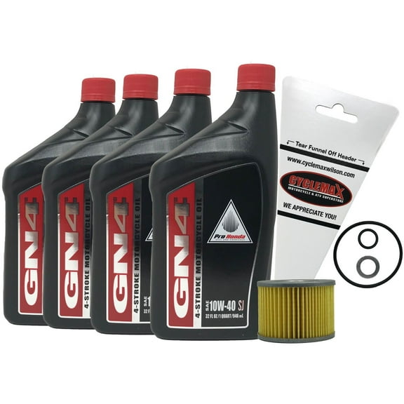 Cyclemax Genuine OEM 1977-1983 Honda CB750 K/F/C/A 10W-40 Oil Change Kit