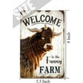 thumbnail image 5 of Welcome to The Funny Farm Sign, Outdoor Use, Waterproof Sign, Cow Decor, Cow Gifts for Cow Lovers, Animal Lovers Decorative Signage For Women, Antique Farm Animal Pictures, 5.5x8 Inches, 5 of 6