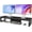 Black, variant on Dual Monitor Stand Riser, Wood and Steel Monitor Stand for Desk, Multi-Purpose Desk Shelf Organizer for Computer, Laptop, Printer, TV, Black