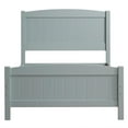 thumbnail image 3 of Ktaxon Deluxe Wood Platform Bed with Headboard, Teen Bed Gray,Twin, 3 of 11