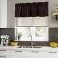 thumbnail image 5 of 2 Pack Valances for Windows, Red Black Bicycles Window Valances for Living Room/Bedroom/Bathroom, Hand-drawn Vehicle Modern Art Light Filtering Kitchen Curtain Valance Window Treatment 42"W x12" L, 5 of 9