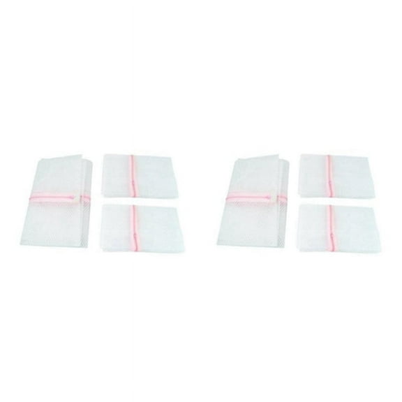 6 x Zipped Laundry Washing Mesh Bags Net Socks Underwear Wash 2 4 Medium