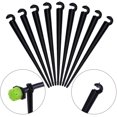 thumbnail image 3 of 150 Pieces Drip Irrigation System Sets, Adjustable Water Flow Drip Emitters Micro Drip Irrigation Sprinklers Drippers Support Stakes for Watering System, for 1/4 Inch Hose, 3 of 7