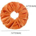 thumbnail image 2 of HSHDLDF 2 Pcs Orange Color Large Size Scrunchies for Hair Women Hair Elastic Bands, 2 of 3