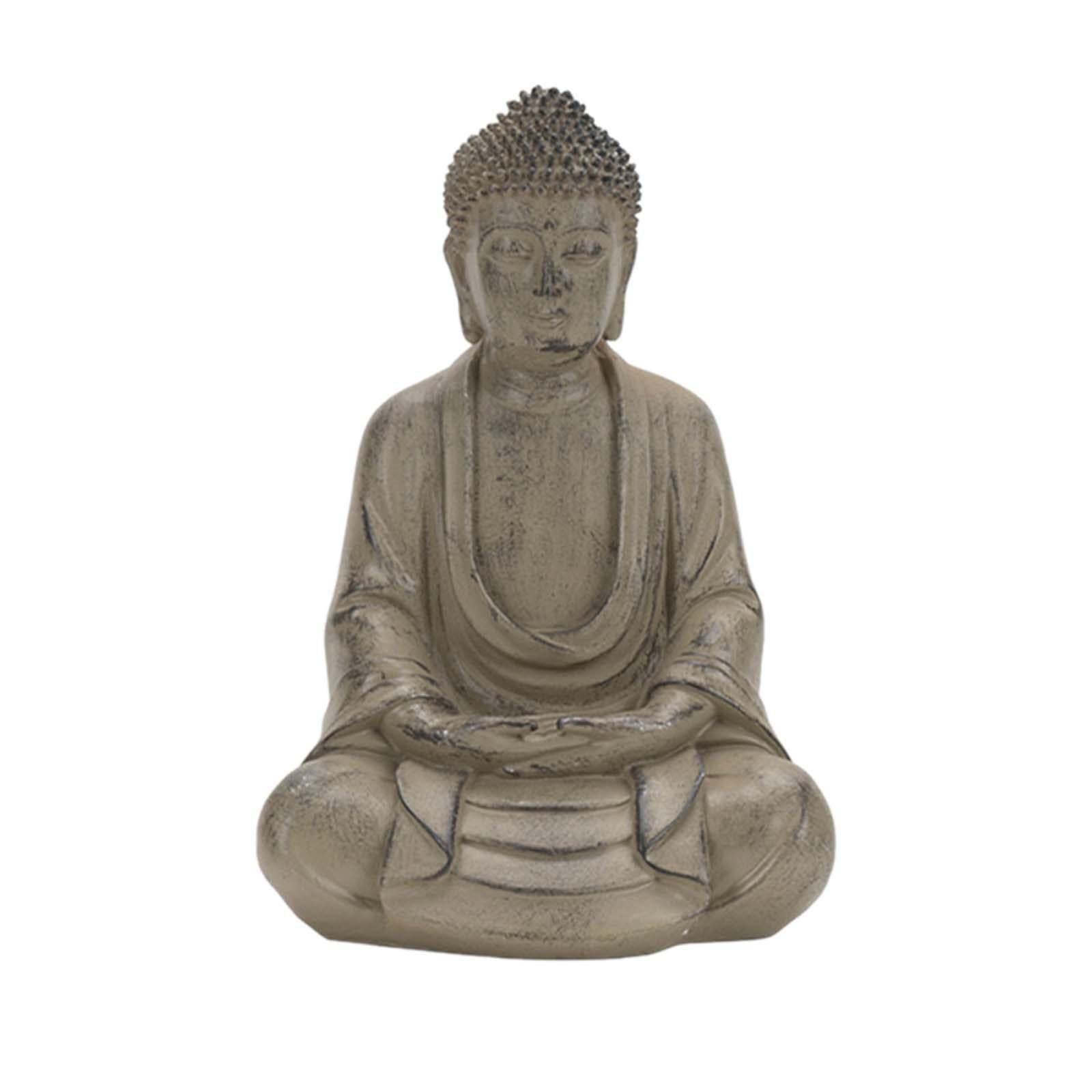 Esquirla Buddha Statue Resin Sculpture Decorative Craft Buddha Figurine Buddha Sculpture for Tabletop Outdoor Living Room Garden Decor Style A