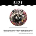 thumbnail image 2 of erolrail Rustic Wall Clock,Silent Non Ticking Wall Clocks for Living Room,Bedroom,Kitchen 12IN Cute Raccoon Flowers Elegant, 2 of 5
