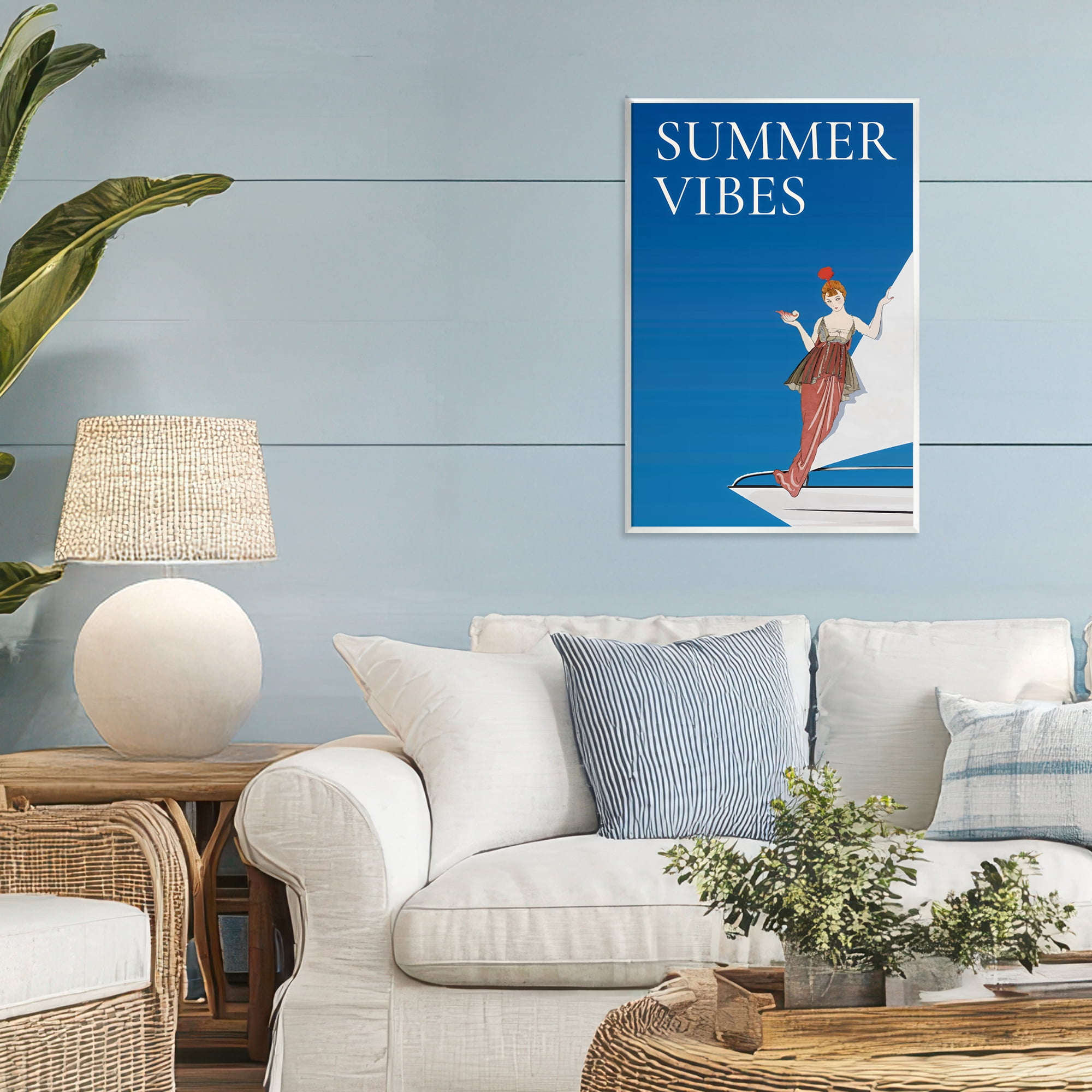 Stupell Industries Summer Vibes Vintage Yacht Wall Plaque Art, design by Creative Studio
