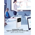 thumbnail image 3 of Power Bank, 15000mAh Portable Charger with Built in Cable, 22.5W Fast Charging, 6 Outputs, Slim Travel Essential Battery Pack with LED Display, Compatible with iPhone 17/16/15/14/13, Samsung, iPad, 3 of 9