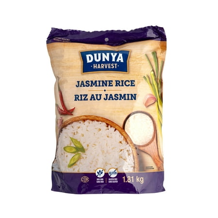 Dunya Harvest Jasmine Rice 1.81 KG, DH Jasmine Rice - Walmart.ca